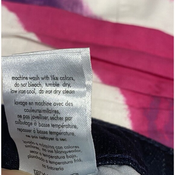 WeWoreWhat Low Rise Dad Jeans Womens 25 Blue Indigo Denim Raw Hem Casual - Picture 12 of 14